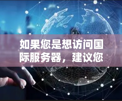 如果您是想访问国际服务器，建议您直接使用国际服务器，而不是通过VPN访问。但如果需要使用VPN来保护网络或管理VPN服务，以下是关于VPN的详细介绍