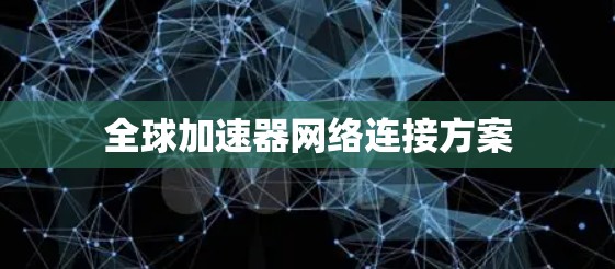 全球加速器网络连接方案