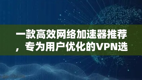 一款高效网络加速器推荐，专为用户优化的VPN选择