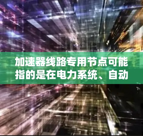 加速器线路专用节点可能指的是在电力系统、自动化或能源传输中的特定设备或节点，用于加速或优化电力传输过程。以下是一些可能的解释和应用场景