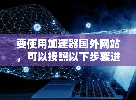 要使用加速器国外网站，可以按照以下步骤进行