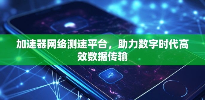 加速器网络测速平台，助力数字时代高效数据传输