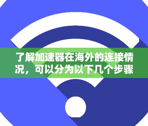 了解加速器在海外的连接情况，可以分为以下几个步骤进行
