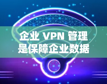 企业 VPN 管理是保障企业数据安全和隐私的重要环节。以下是一些关键点和步骤，帮助企业在企业内部有效管理 VPN 并防范数据泄露