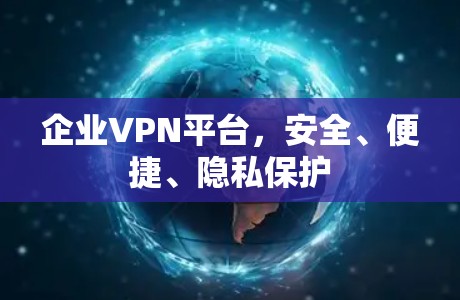 企业VPN平台，安全、便捷、隐私保护