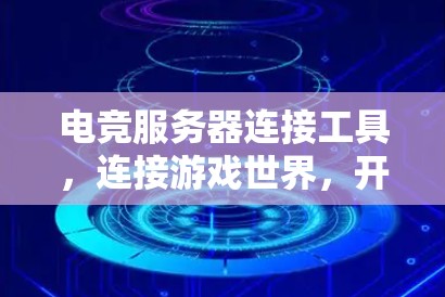 电竞服务器连接工具，连接游戏世界，开启科技与游戏的完美结合