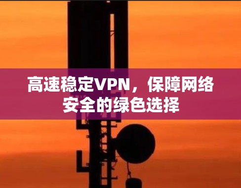 高速稳定VPN，保障网络安全的绿色选择