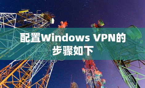 配置Windows VPN的步骤如下