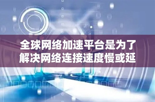 全球网络加速平台是为了解决网络连接速度慢或延迟的问题而开发的工具，广泛应用于个人用户、企业用户以及需要快速处理文件和数据的用户群体。以下是对这些平台的详细介绍