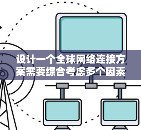 设计一个全球网络连接方案需要综合考虑多个因素，以确保高效、可靠和安全。以下是一个详细的指南，涵盖各个关键方面