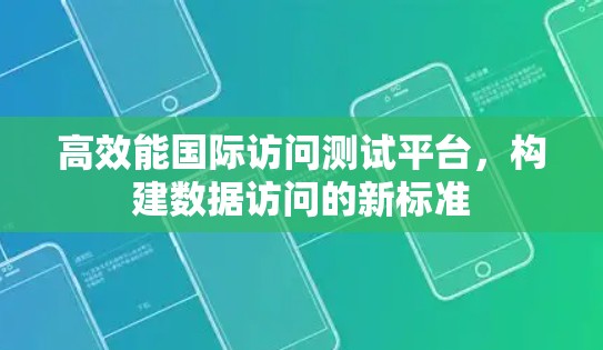 高效能国际访问测试平台，构建数据访问的新标准