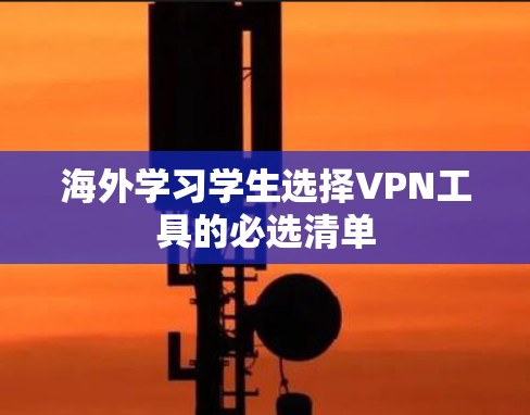 海外学习学生选择VPN工具的必选清单