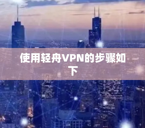 使用轻舟VPN的步骤如下