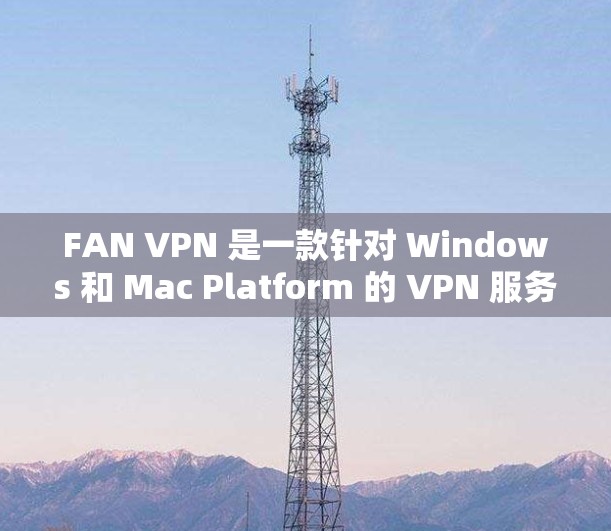 FAN VPN 是一款针对 Windows 和 Mac Platform 的 VPN 服务，旨在提供安全、高效的网络连接。以下是关于 FAN VPN 的详细介绍