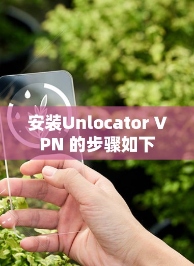 安装Unlocator VPN 的步骤如下