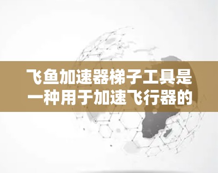 飞鱼加速器梯子工具是一种用于加速飞行器的设备，通常由梯子结构组成，用于携带和使用加速器。该工具可能适用于特定的飞行器或飞行环境中，如飞机、直升机等。以下是关于该工具的详细信息