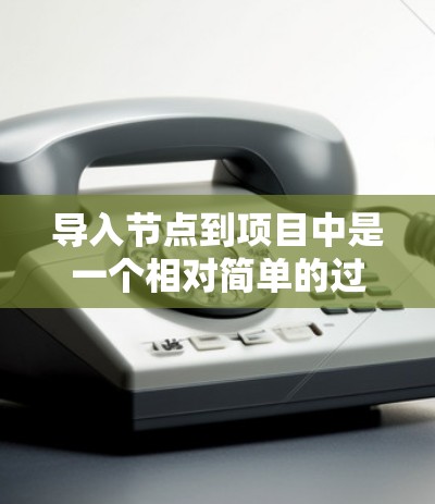 导入节点到项目中是一个相对简单的过程，以下是详细的步骤指南